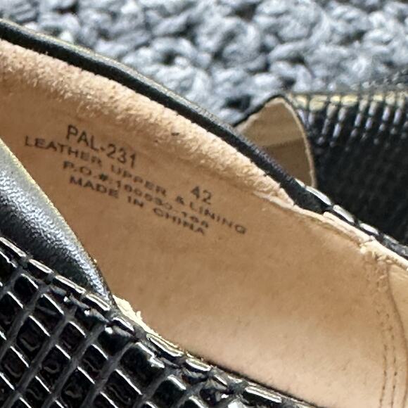 Alegria Paloma PAL 231 Jazzy Black Textured Leather Shoes Sz 42 EU 11 US - Picture 6 of 11